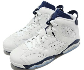 NIKE AIR JORDAN 6 RETRO GSナイキ キッズ、レディースシューズMIDNIGHT NAVY WHITE 22-05-S #100