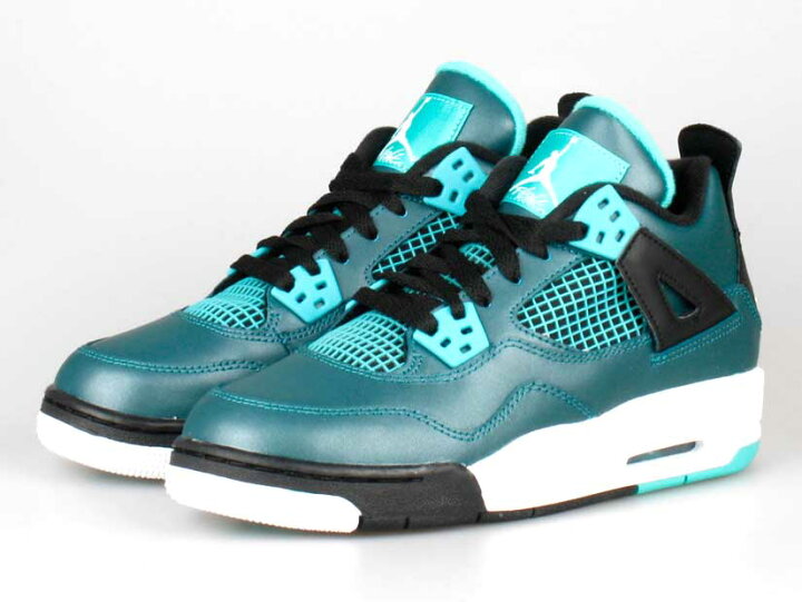 楽天市場】NIKE JORDAN IV RETRO 30TH BG(GS)【TEAL】【ティール 