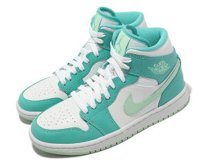 NIKE WMNS AIR JORDAN 1 MIDiCL fB[XJWAV[YMARINE GREEN WHITE GUM 22-05-S#100