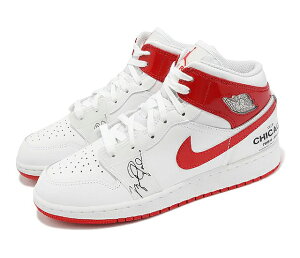 NIKE AIR JORDAN 1 MID SS GSiCL LbYAfB[XV[YWHITE RED 22-12-S #80
