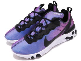 NIKE REACT Element 55 PRM SU19ナイキ リアクト エレメント 55 メンズ ランニング シューズ BLACK/BLACK-LASER FUCHSIA 19-05-24