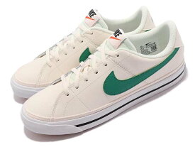 NIKE COURT LEGACY (GS)ナイキ キッズ、レディースシューズ SAIL/GREEN 21-10-T#70