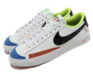 NIKE BLAZER LOW 77 GS iCL LbYAfB[XV[YWHITE BLACK BIUE GREEN 22-05-K#70