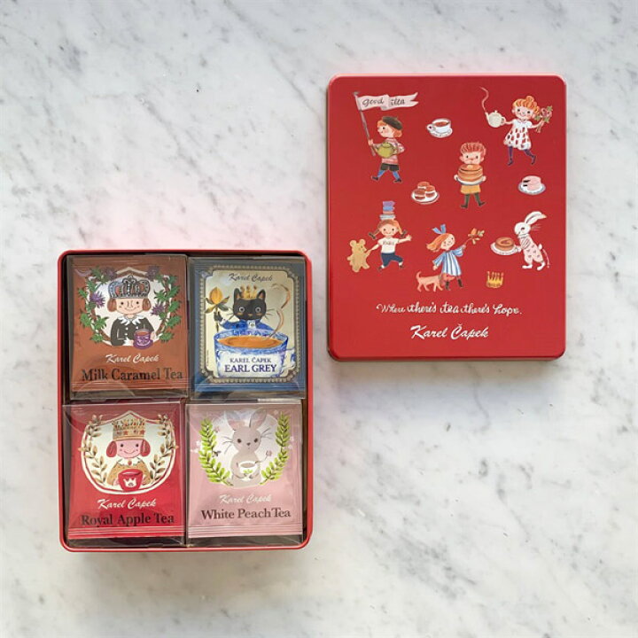 楽天市場 カレルチャペック 紅茶店 Karel Capek tealovers缶 ティーバッグpセット 缶入り カレルチャペック 紅茶 内祝い 内祝 出産祝い 出産内祝い フレーバーティー ギフト 引き出物 紅茶 ギフト ティーバック Brilliantbaby