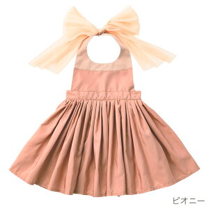 マールマール エプロン ブーケ MARLMARL bouquet ( 80-90 cm / 100-110 cm ) (赤ちゃん ベビー キッズ 女の子 スタイ ビブ お食事エプロン ドレスエプロン エプロンワンピース ドレス リボン 結婚式 かわ