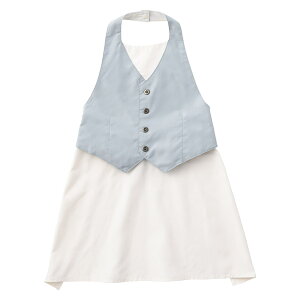 マールマール MARLMARL エプロン ギャルソン ( 80-90 cm / 100-110 cm ) ( 新生児 ベビー キッズ 赤ちゃん 男の子 スタイ ビブ ベビーエプロン お食事エプロン ベスト風エプロン 結婚式 お呼ばれ かわい