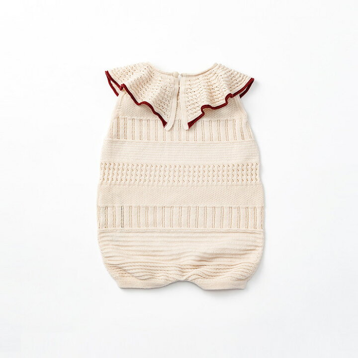 楽天市場】マールマール ニット フリル ロンパース MARLMARL knit 