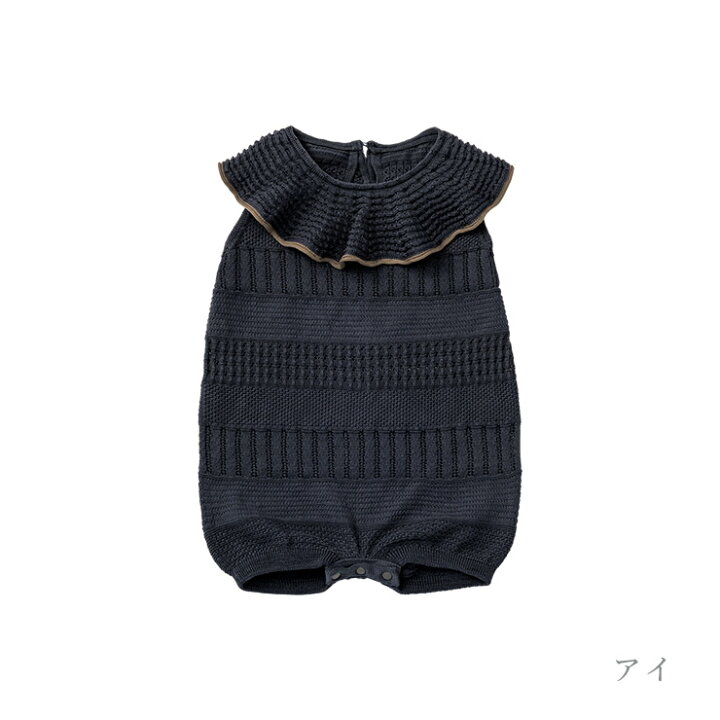 楽天市場】マールマール ニット フリル ロンパース MARLMARL knit 