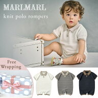 マールマール ニット ポロ ロンパース MARLMARL knit polo rompers ( ベビー 新生児 2歳 女の子 男の子 …