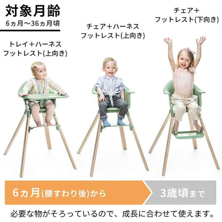 楽天市場】ストッケ クリック ハイチェア トレイ ハーネス付き STOKKE  