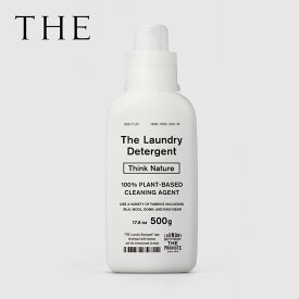 THE 洗濯洗剤 Think Nature 500ml （赤ちゃん ベビー 新生児 洗濯洗剤 衣類用洗剤 肌に優しい 敏感肌 肌着 ウール シルク 絹 麻 リネン ダウン おしゃれ着 エコ洗剤 詰め替え 部屋干し 節水 時短 柔軟剤不要 すすぎ0 すすぎ不要 がんこ本舗 中川政七商店 日本製）【即納】