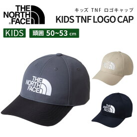 ノースフェイス キッズ TNF ロゴキャップ（ザ ノースフェイス THE NORTH FACE キッズ 男の子 女の子 キャップ 帽子 ポリエステル ストリート カジュアル アウトドア おでかけ おしゃれ かわいい かっこいい 入園準備 遠足 通園 ギフト プレゼント ）【即納】