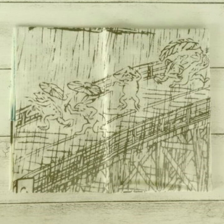 楽天市場 手ぬぐい 鳥獣戯画 大はしあたけの夕立 浮世絵 名所江戸百景 注染 かまわぬ てぬぐい 手拭い えすみshop