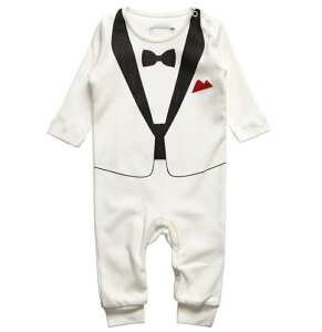 4色 選べる ロンパース ベビー 男の子 赤ちゃん 子供服 フォーマル タキシード 結婚式 お誕生日 バースデー お祝い 晴れ着 お宮参り 送料無料