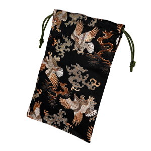 御朱印帳 おしゃれ 巾着袋 小 かっこいい 男性 用 龍 虎 鷹 神獣 選べる ポーチ バッグ 巾着袋 きんちゃく 巾着 小 西陣織 金襴 西陣 朱印帳 納経帳 収納袋 日本製 京都 送料無料 敬老の日