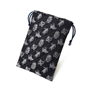 御朱印帳 おしゃれ 巾着袋 小 かっこいい 男性 用 龍 虎 鷹 神獣 選べる ポーチ バッグ 巾着袋 きんちゃく 巾着 小 西陣織 金襴 西陣 朱印帳 納経帳 収納袋 日本製 京都 送料無料 敬老の日