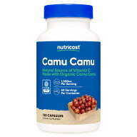 【Nutricost公式】 カムカム 120カプセル 1000mg 約60日分 非遺伝子組み換え グルテンフリー オーガニッ…