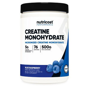 �yNutricost�����z �N���A�`�� ���m�n�C�h���[�g ( �ꐅ�a�� ) 500g - �u���[���Y�x���[ �p�E�_�[ �j���[�g���R�X�g ���`�q�g�݊��� �O���e���t���[ ���B�[�K���Ή� �T�v�������g Creatine Monohydra
