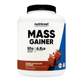 【Nutricost公式】マスゲイナー ダブルチョコレート味 3.054kg 6.8LB 約9杯分- 非遺伝子組み換え グルテンフリー ニュートリコスト プロテイン