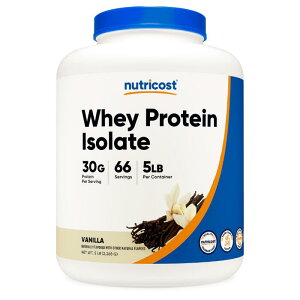 �yNutricost�����z �z�G�C�v���e�C�� �A�C�\���[�g �o�j���� 2.27kg (5LB) WPI Whey Protein Isolate Vanilla �z�G�C�v���e�C�� �v���e�C���p�E�_�[ �^���T�|�[�g �^���p�N��