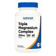 【Nutricost公式】トリプルマグネシウムコンプレックス 300mg 約60日分 150mg 120カプセル　ル 3種類のマ…