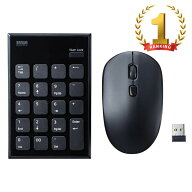 【最大2000円OFFクーポン配布中】【訳あり 新品】テンキーマウスセット 静音 ワイヤレス USB接続 ブラッ…