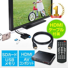 メディアプレーヤー HDMI MP4/MOV/FLV対応 USBメモリ/SDカード EZ4-MEDI020H