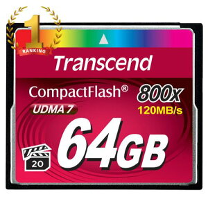 �y�ő�1000�~OFF�N�[�|���z�z���z�R���p�N�g�t���b�V���J�[�h 64GB 800�{�� Transcend�А� TS64GCF800�y�l�R�|�X�Ή��z