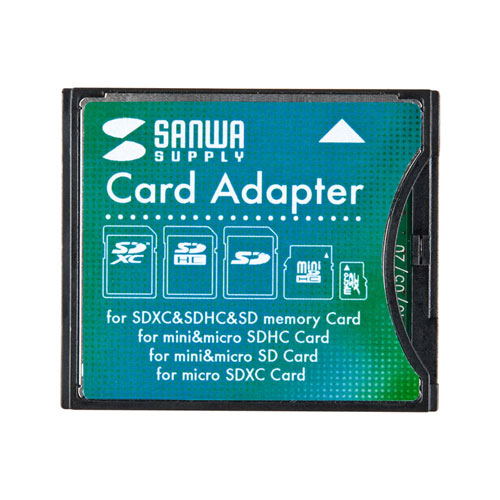 サンワサプライ ADR-SDCF2 超激安 訳あり 新品 発売モデル SDXCカード用CF変換アダプタ ネコポス対応 汚れあり ※箱にキズ