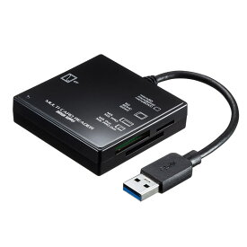 【訳あり 新品】マルチカードリーダー USB3.0/USB 3.1 Gen1対応 コンパクト ブラック ADR-3ML39BKN サンワサプライ ※箱にキズ、汚れあり【ネコポス対応】