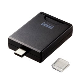【訳あり 在庫処分】SDカードリーダー USB Type-Cコネクタ UHS-II対応 コネクタキャップ付き ADR-3TCSD4BK サンワサプライ【ネコポス対応】