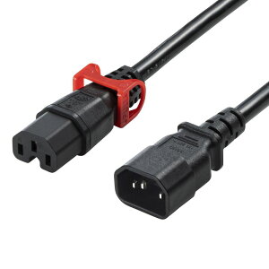 �����h�~���b�N���d���R�[�h ���b�N�v���X 2m 15A 250V APW15-C14C15LS-2 �T�����T�v���C