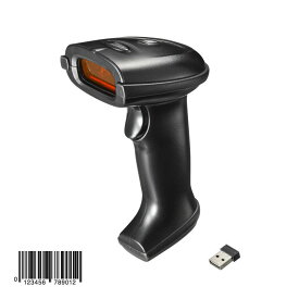 【最大1500円OFFクーポン配布中】バーコードリーダー 1次元 レーザータイプ ワイヤレス 有線 JANコード BCR-WL1D1BK サンワサプライ【訳あり 新品】