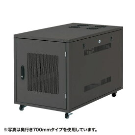 【4/25限定！抽選で100%P還元+10％OFFクーポン】19インチマウントボックス 12U 幅57cm 奥行100cm 高さ70cm 19インチサーバーボックス 機器収納ボックス CP-SVNC6 サンワサプライ 【代引き 後払い決済不可商品】