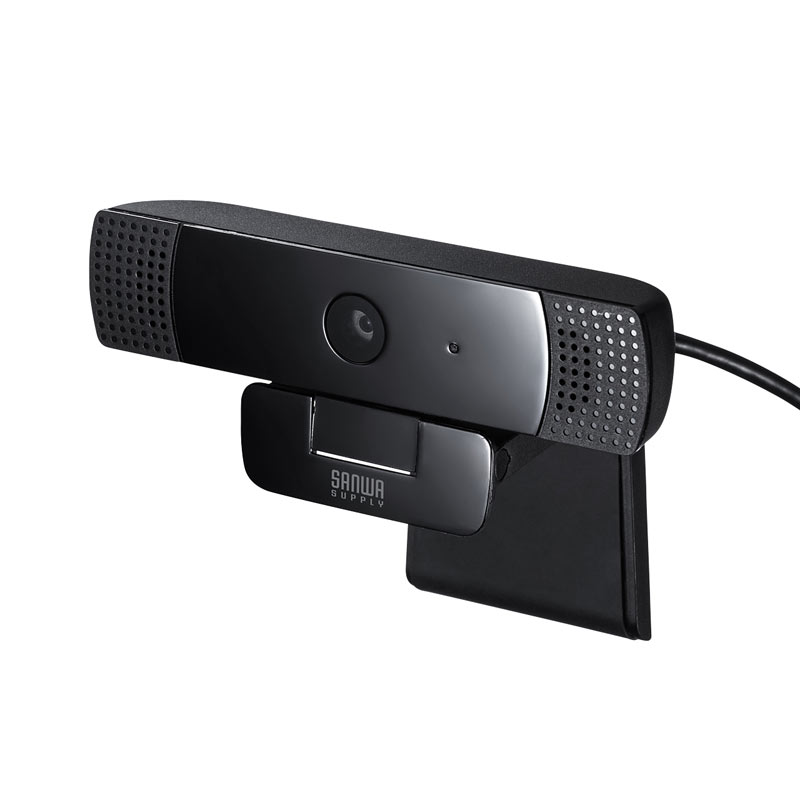 サンワサプライ CMS-V61BK 割引クーポン発行中 10 市場 29 09:59まで 引き出物 Webカメラ マイク内蔵 USB Zoom テレワーク Skype 会議