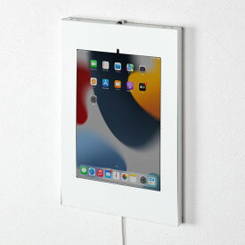 【訳あり 新品】iPad用スチール製ケース VESA75×75mm対応 ホワイト CR-LAIPAD16W サンワサプライ ※箱にキズ、汚れあり