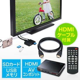 メディアプレーヤー HDMI MP4/MOV/FLV対応 USBメモリ/SDカード EZ4-MEDI020H