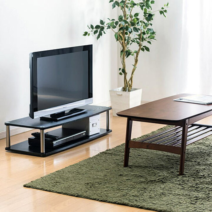 楽天市場 テレビ台 回転台 幅95cm 二段 木製 大型 32 37 40 42 46 49 50 インチ Eex Rot07 イーサプライ 楽天市場店
