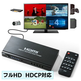 HDMI切替器 画面分割 4入力1出力 4画面分割 マルチビューワー フルHD対応 オートスキャン機能 EZ4-SW030