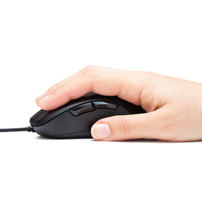 楽天市場 ゲーミングマウス 有線 Ir 光学式 100 100dpi キー割り当て Pmw3360センサー エルゴノミクス 400 Ma112 イーサプライ 楽天市場店