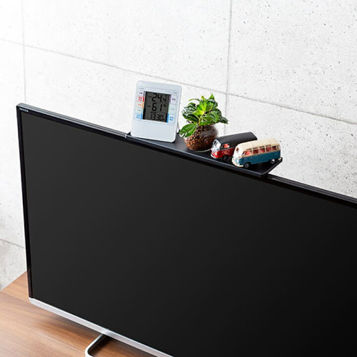 楽天市場】ディスプレイボード テレビ/モニター上部収納台 小物置 