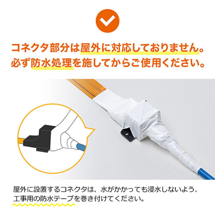 楽天市場】すきま用LANケーブル 隙間 窓 サッシ ドア フラットケーブル 中継アダプタ CAT5相当 屋外 EZ5-LAN-FLFF :  イーサプライ 楽天市場店