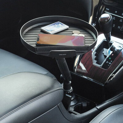 楽天市場 車載用テーブル 車用テーブル 車載小物テーブル ドリンクホルダー 角度調整 スマホホルダー 0 Car075 イーサプライ 楽天市場店