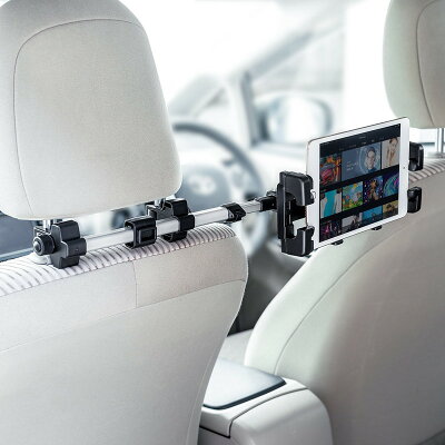 楽天市場 割引クーポン発行中 10 29 09 59まで 車載ヘッドレストホルダー タブレット スマートフォン Nintendo Switch対応 後部座席用 位置調整 角度調整 0 Car084 イーサプライ 楽天市場店