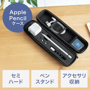 アップルペンシル収納ケース Apple Pencilケース ペン立て ペン先収納 セミハード EZ2-BAGINAP1BK