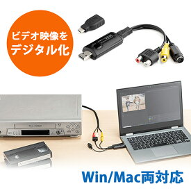 USBビデオキャプチャー ビデオテープダビング デジタル化 miniDVダビング usbキャプチャー S端子 コンポジットアナログ変換 Windows Mac EZ4-MEDI039【ネコポス対応】