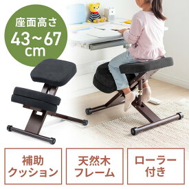 バランスチェア 木製 学習椅子 学習チェア 補助クッション付き 高さ調節 角度調整 大人 子供 EZ15-SNCH045