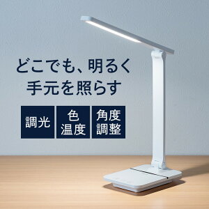 �f�X�N���C�g LED �[�d�� ���i�K���� 1200���N�X USB�|�[�g���� �z���C�g EZ8-LED082W