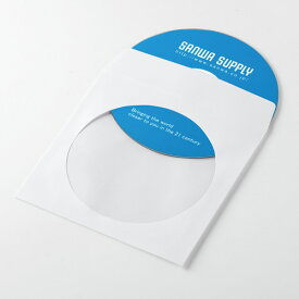 ペーパースリーブケース DVD CD用 ホワイト 100枚入り FCD-PS100WN サンワサプライ