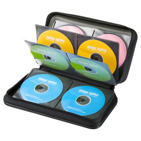 【訳あり 新品】DVD CDセミハードケース 96枚収納 ブラック FCD-WL96BK サンワサプライ ※箱にキズ、汚れあり